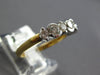 ESTATE .67CT DIAMOND 14K 2 TONE GOLD CLASSIC SEMI BEZEL WEDDING ANNIVERSARY RING