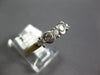 ESTATE .67CT DIAMOND 14K 2 TONE GOLD CLASSIC SEMI BEZEL WEDDING ANNIVERSARY RING