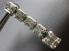 LARGE 1.61CT DIAMOND 18KT WHITE GOLD CLUSTER INVISIBLE JOURNEY HANGING EARRINGS