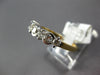 ESTATE .67CT DIAMOND 14K 2 TONE GOLD CLASSIC SEMI BEZEL WEDDING ANNIVERSARY RING