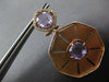 LARGE 4.65CT DIAMOND & AAA AMETHYST 14K ROSE GOLD WHEEL CLIP ON HANGING EARRINGS