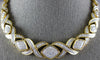 EXTRA LARGE 8.0CT DIAMOND 18KT YELLOW GOLD 3D INTERCHANGEABLE BRACELET NECKLACE