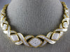 EXTRA LARGE 8.0CT DIAMOND 18KT YELLOW GOLD 3D INTERCHANGEABLE BRACELET NECKLACE