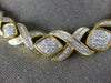 EXTRA LARGE 8.0CT DIAMOND 18KT YELLOW GOLD 3D INTERCHANGEABLE BRACELET NECKLACE
