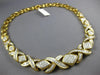 EXTRA LARGE 8.0CT DIAMOND 18KT YELLOW GOLD 3D INTERCHANGEABLE BRACELET NECKLACE