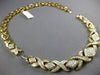 EXTRA LARGE 8.0CT DIAMOND 18KT YELLOW GOLD 3D INTERCHANGEABLE BRACELET NECKLACE