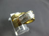 WIDE 1.29CT DIAMOND 14K 2 TONE GOLD PRINCESS INVISIBLE CRISS CROSS INFINITY RING
