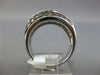 2.18CT WHITE & MOCHA DIAMOND 18KT WHITE GOLD CRISS CROSS PAVE ANNIVERSARY RING