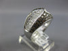 2.18CT WHITE & MOCHA DIAMOND 18KT WHITE GOLD CRISS CROSS PAVE ANNIVERSARY RING