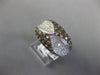 2.18CT WHITE & MOCHA DIAMOND 18KT WHITE GOLD CRISS CROSS PAVE ANNIVERSARY RING