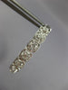 1.11CT DIAMOND 18KT WHITE GOLD FILIGREE SQUARE INSIDE OUT HOOP HANGING EARRINGS