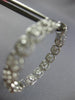1.11CT DIAMOND 18KT WHITE GOLD FILIGREE SQUARE INSIDE OUT HOOP HANGING EARRINGS
