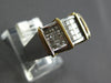 WIDE 1.20CT DIAMOND 14KT 2 TONE GOLD 3D PRINCESS INVISIBLE MULTI HEART LOVE RING