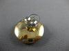 ESTATE LARGE 1.10CT DIAMOND & AAA BLACK ENAMEL 14K 2 TONE GOLD CIRCULAR EARRINGS