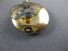 ESTATE LARGE 1.10CT DIAMOND & AAA BLACK ENAMEL 14K 2 TONE GOLD CIRCULAR EARRINGS