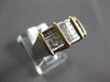 WIDE 1.20CT DIAMOND 14KT 2 TONE GOLD 3D PRINCESS INVISIBLE MULTI HEART LOVE RING