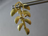 LARGE .06CT DIAMOND 14KT YELLOW GOLD MULTI LEAF BRANCH CLIP ON HANGING EARRINGS