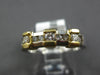 ESTATE .36CT DIAMOND 14K WHITE & YELLOW GOLD 3D CLASSIC CHANNEL ANNIVERSARY RING