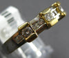 ESTATE .36CT DIAMOND 14K WHITE & YELLOW GOLD 3D CLASSIC CHANNEL ANNIVERSARY RING