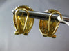 WIDE .52CT DIAMOND 14KT WHITE & YELLOW GOLD MULTI LEAF CLASSIC CLIP ON EARRINGS