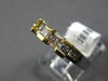 ESTATE .36CT DIAMOND 14K WHITE & YELLOW GOLD 3D CLASSIC CHANNEL ANNIVERSARY RING
