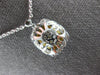 ESTATE 2.77CT DIAMOND & AAA CITRINE 14KT WHITE GOLD CUSHION & ROUND FUN NECKLACE
