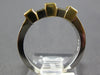 ESTATE .36CT DIAMOND 14K WHITE & YELLOW GOLD 3D CLASSIC CHANNEL ANNIVERSARY RING