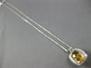 ESTATE 2.77CT DIAMOND & AAA CITRINE 14KT WHITE GOLD CUSHION & ROUND FUN NECKLACE