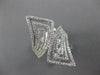 EXTRA LARGE 1.26CT DIAMOND 14K WHITE GOLD MULTI ROW CRISS CROSS ANNIVERSARY RING
