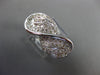 ESTATE LARGE .77CT DIAMOND 18KT WHITE GOLD 3D CLASSIC INFINITY LOVE RING
