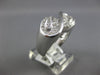 ESTATE LARGE .77CT DIAMOND 18KT WHITE GOLD 3D CLASSIC INFINITY LOVE RING
