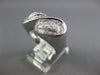 ESTATE LARGE .77CT DIAMOND 18KT WHITE GOLD 3D CLASSIC INFINITY LOVE RING