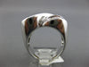 ESTATE LARGE .77CT DIAMOND 18KT WHITE GOLD 3D CLASSIC INFINITY LOVE RING