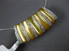 LARGE 3.66CT DIAMOND AAA MOTHER OF PEARL 18KT WHITE GOLD FILIGREE SLIDER PENDANT