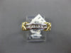ESTATE .28CT DIAMOND 14KT TWO TONE GOLD 3D BAGUETTE CHANNEL DOUBLE X LOVE RING