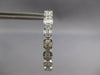 LARGE 5.78CT DIAMOND 18KT WHITE GOLD BAGUETTE INSIDE OUT HOOP HANGING EARRINGS