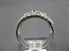 WIDE .56CT DIAMOND 14KT WHITE GOLD FILIGREE MULTI LEAF FLOWER MILGRAIN FUN RING