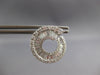 2.41CT DIAMOND 18KT WHITE GOLD 3D CIRCULAR SIDEWAYS HOOP BALLERINA STUD EARRINGS
