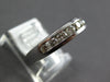 ESTATE .59CT DIAMOND 14KT WHITE GOLD 3D CLASSIC ROUND CHANNEL ANNIVERSARY RING