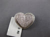 ESTATE .62CT DIAMOND 14KT WHITE GOLD HEART OPEN BOOK FUN LOVE FLOATING PENDANT