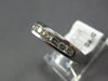 ESTATE .59CT DIAMOND 14KT WHITE GOLD 3D CLASSIC ROUND CHANNEL ANNIVERSARY RING