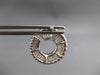2.41CT DIAMOND 18KT WHITE GOLD 3D CIRCULAR SIDEWAYS HOOP BALLERINA STUD EARRINGS