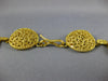 ESTATE EXTRA LARGE 18K YELLOW GOLD HANDCRAFTED FILIGREE FLOWER ETERNITY NECKLACE