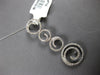 LARGE 1.26CT DIAMOND 14KT WHITE GOLD 3D MULTI CIRCULAR JOURNEY FLOATING PENDANT