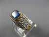 2.56CT DIAMOND & SAPPHIRE 18KT 2 TONE GOLD 3D MARIAL BUCCELLATI ENGAGEMENT RING