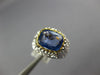2.56CT DIAMOND & SAPPHIRE 18KT 2 TONE GOLD 3D MARIAL BUCCELLATI ENGAGEMENT RING