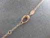 LARGE 3.82CT DIAMOND 14KT ROSE GOLD 3D MULTI ROW CRISS CROSS LARIAT FUN NECKLACE