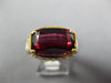 ESTATE LARGE 7.45CT DIAMOND & AAA SPINEL 18KT YELLOW GOLD 3D ENGAGEMENT RING
