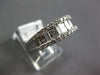 WIDE 1.52CT DIAMOND 18KT WHITE GOLD ROUND & BAGUETTE INVISIBLE ANNIVERSARY RING