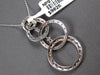 LARGE 1.62CT DIAMOND 18KT WHITE GOLD MULTI CIRCULAR LOVE KNOT FLOATING PENDANT